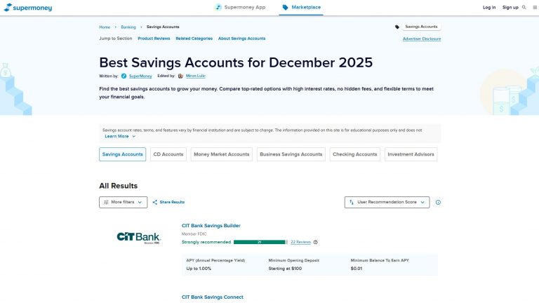 Unlock the Ultimate Power of SuperMoney’s Savings Accounts Reviews